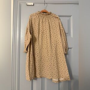 NWT JUNIE GREY dress floral Cream Kids Dress smocked neck